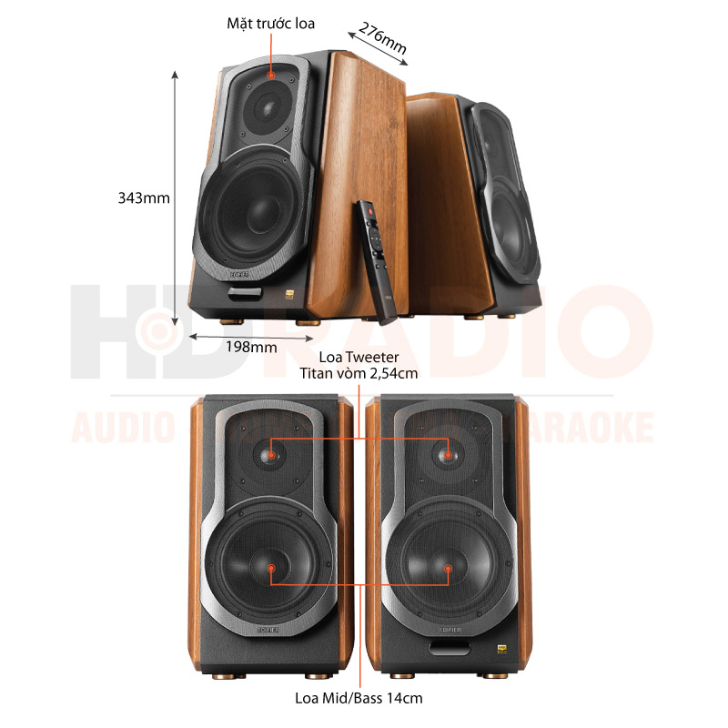 Loa Edifier S1000MK II, Công suất 120W, Bluetooth 5.0, RCA, Optical, Coaxial-1