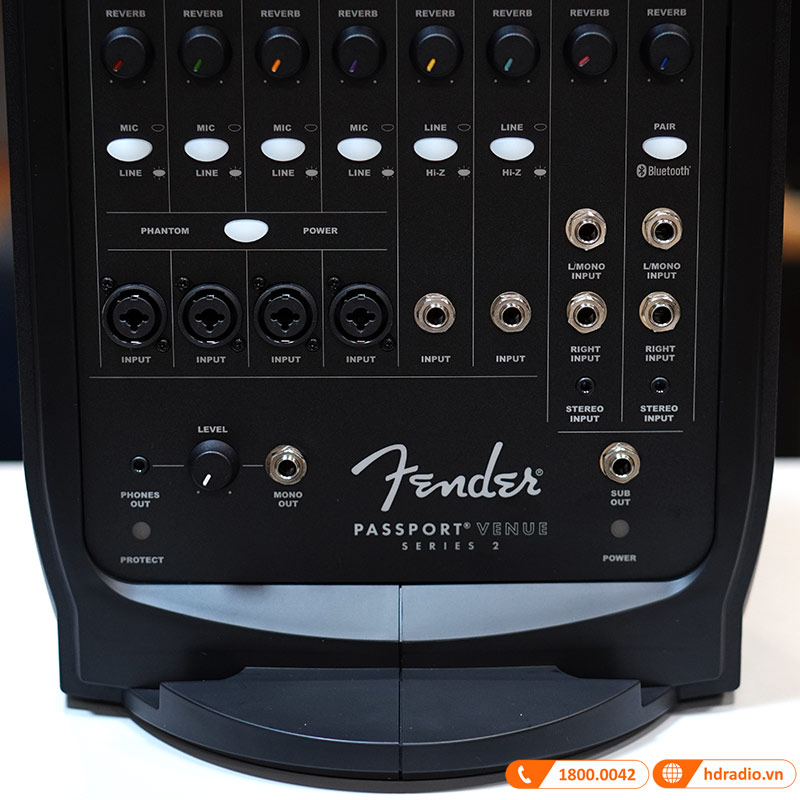 Loa Fender Passport Venue Series 2, Bluetooth, Mixer 10 Kênh, Công Suất 600W (All in One)-14