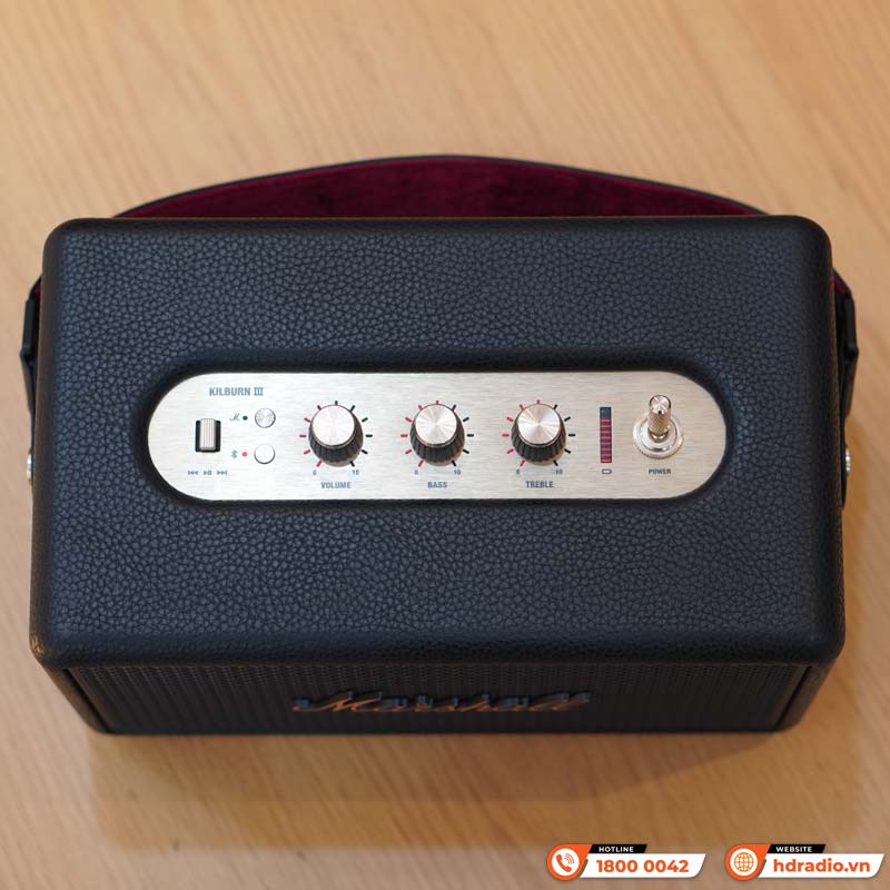 Loa Marshall Kilburn 3 (III) Pin 50h, Công Suất 50W, Chống Nước IP54, Auracast, Bluetooth 5.3, AUX 3.5mm-8