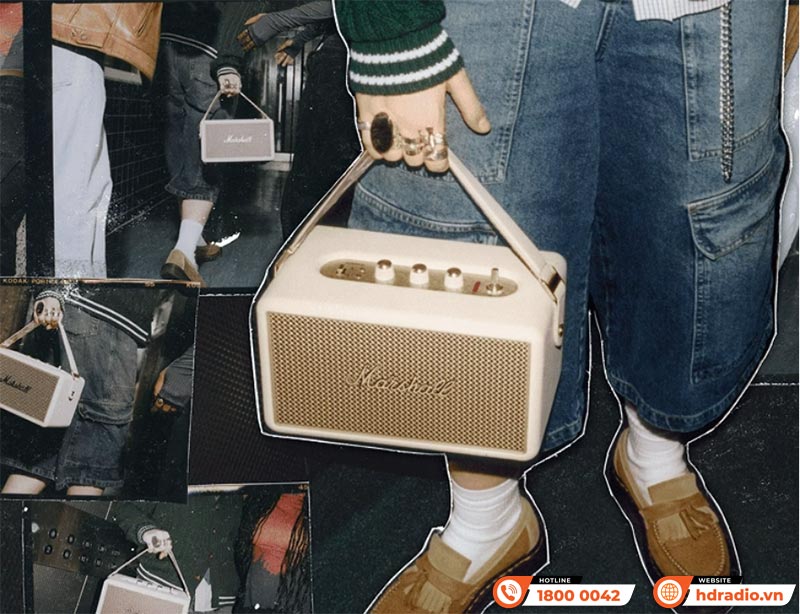 loa marshall kilburn 3 sử dụng ngoài trời