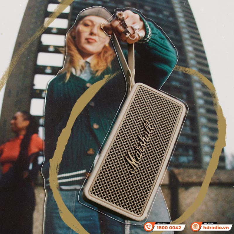 Loa Marshall Middleton 2 (II) Pin 30h, Chống Nước IP67, Bluetooth 5.3, AUX, Có Micro đàm thoại, Công suất 80W-8