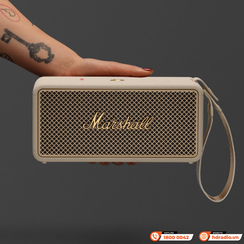 Loa Marshall Middleton 2 (II) Pin 30h, Chống Nước IP67, Bluetooth 5.3, AUX, Có Micro đàm thoại, Công suất 80W-5