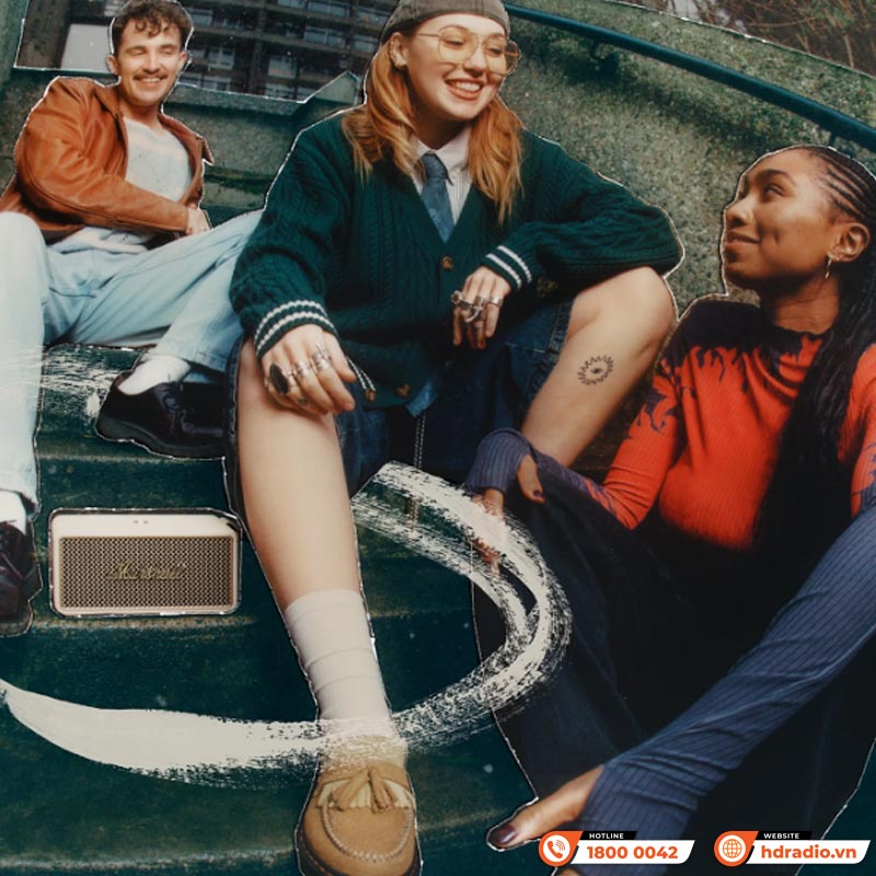 Loa Marshall Middleton 2 (II) Pin 30h, Chống Nước IP67, Bluetooth 5.3, AUX, Có Micro đàm thoại, Công suất 80W-6