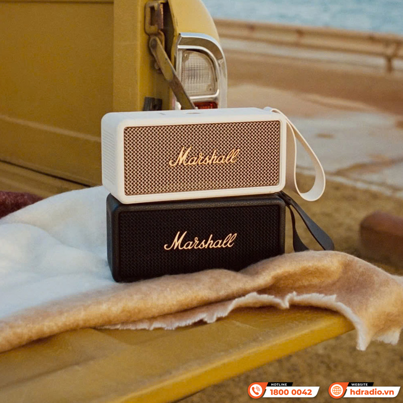 Loa Marshall Middleton 2 (II) Pin 30h, Chống Nước IP67, Bluetooth 5.3, AUX, Có Micro đàm thoại, Công suất 80W-2
