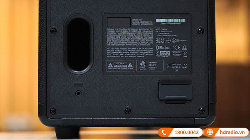 cổng AUX trên Loa Marshall Tufton