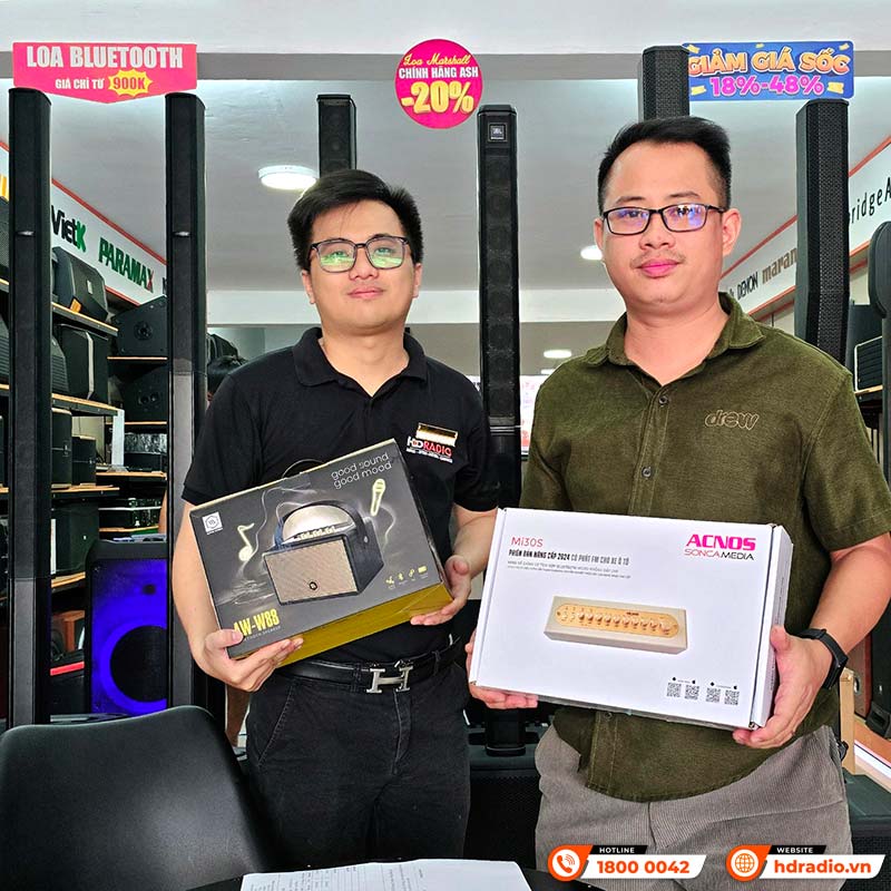 khách hàng mua Loa Alpha Works W88 chính hãng tại hdradio