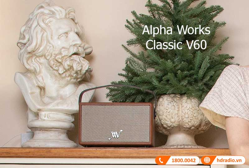 Ra mắt loa alpha works classic v60 nổi bật, kết nối đa dạng