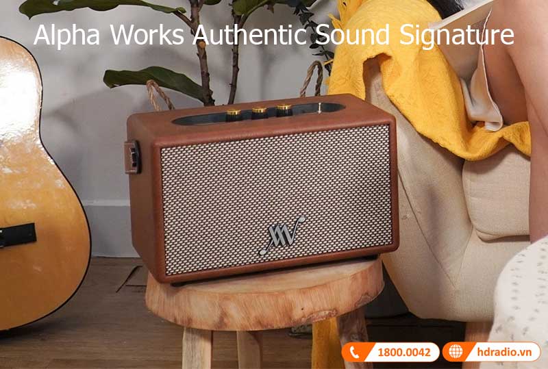 Ra mắt loa alpha works classic v60 nổi bật, kết nối đa dạng