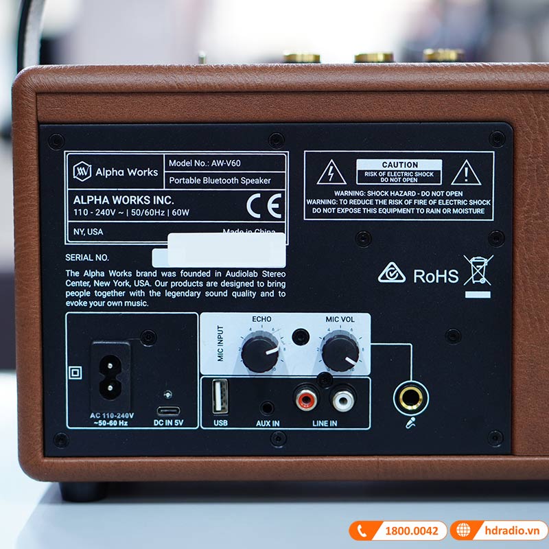 Loa Alpha Works Classic V60 ảnh thực tế