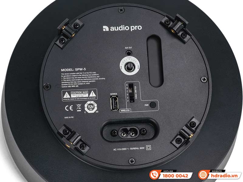 Kết nối Loa AudioPro SPW-5