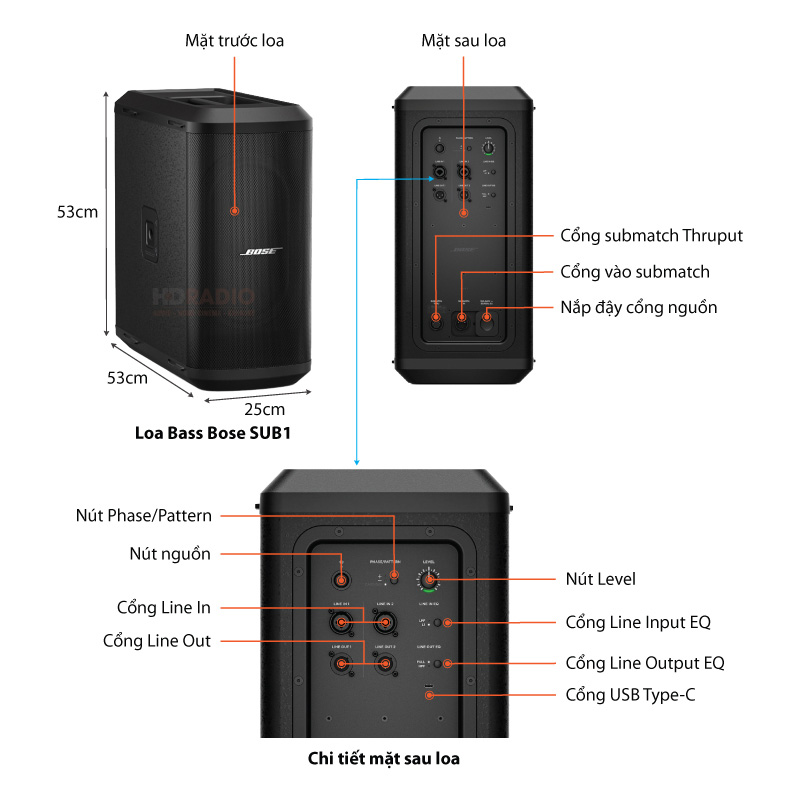 Loa Bose L1 PRO32 SUB1