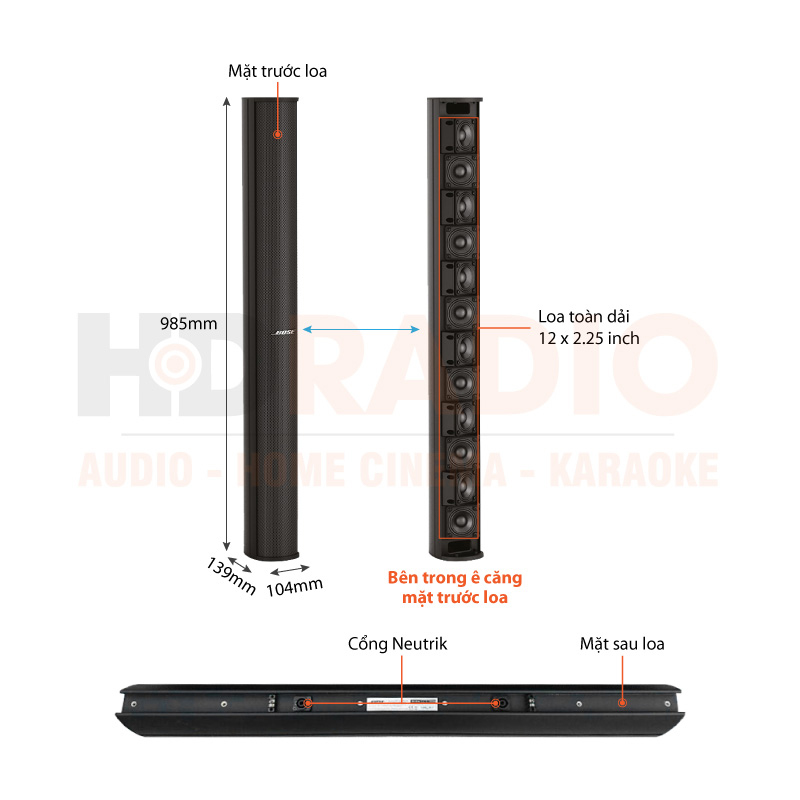 Chú thích Loa Bose MA 12EX