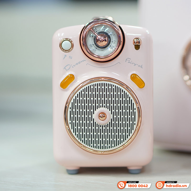 Loa Divoom Fairy-Ok, Công suất 10W, Pin 6h, Bluetooth 5.0, FM radio, kèm 1 micro-4