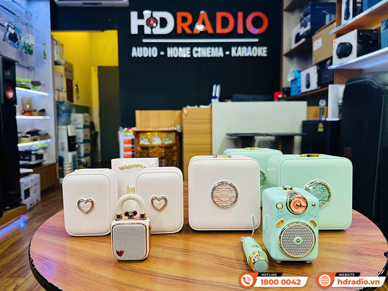 Hình ảnh thực tế sản phẩm Loa Divoom Lovelock được chụp tại Showroom của HDRadio