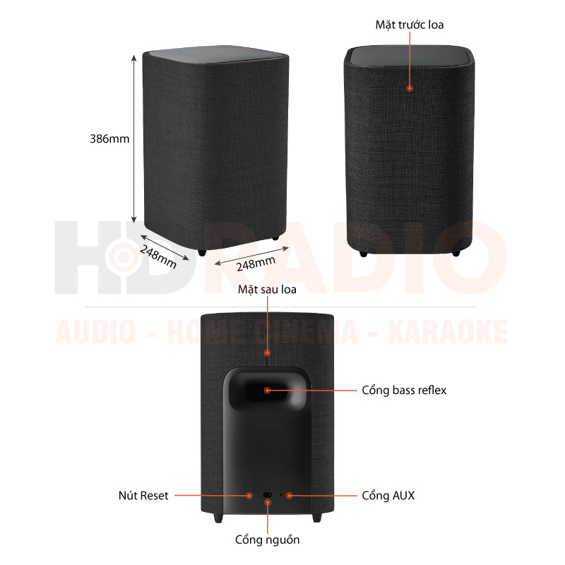 Chú thích Loa sub Harman Kardon Citation SUB S