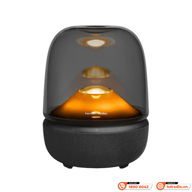 Loa Harman Kardon Aura Studio 5, LED mới đẹp, Công suất 160W, Bluetooth 5.4 Auracast, AUX-8
