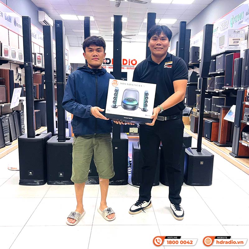 Loa Harman Kardon SoundSticks 5, Công suất 190W, Âm Thanh 2.1 Kênh, Bluetooth 5.4, HDMI ARC, AUX, Auracast-4