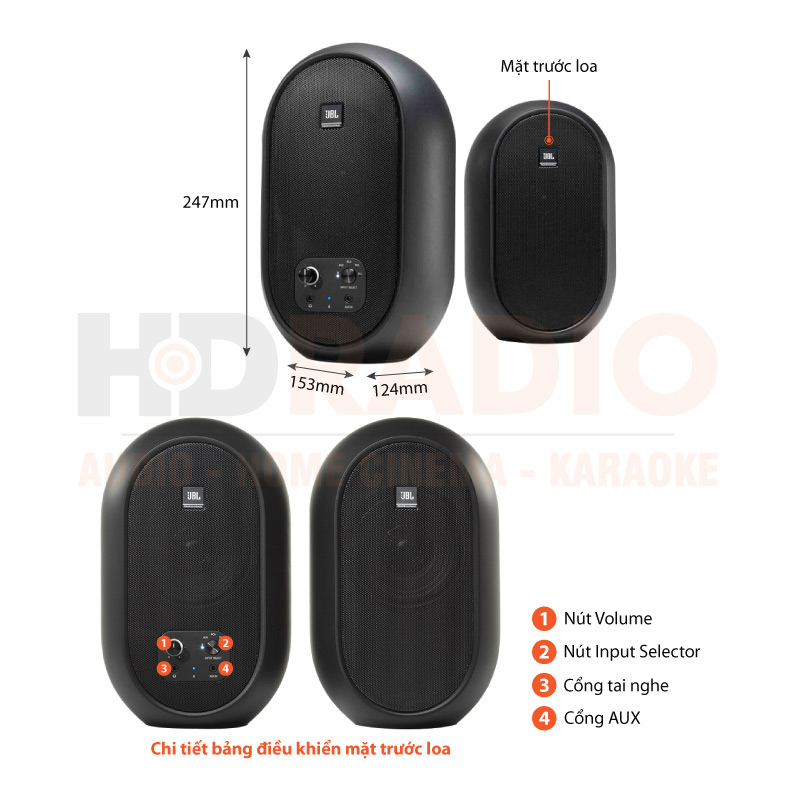 Chú thích Loa JBL One Series 104BT