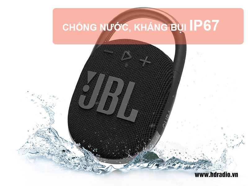 loa JBL Clip 4 chống nước, bụi IP67