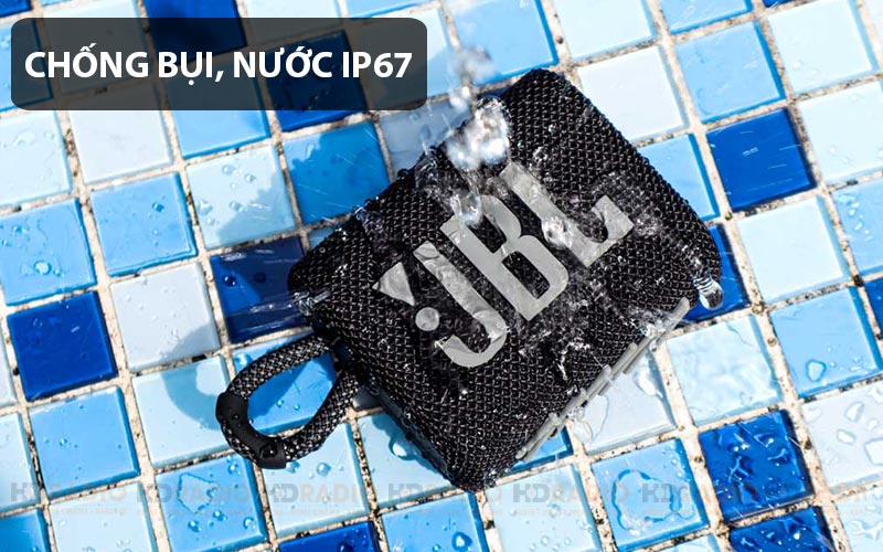 Loa bluetooth JBL Go 3 chống nước, bụi IP67