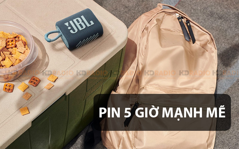 Loa JBL Go 3 có pin 5 giờ