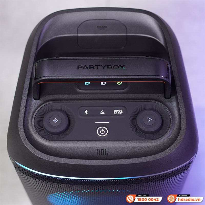 Loa JBL PartyBox Club 120, Pin 12 Giờ, Công Suất 160W, LED Đẹp, AUX, Micro, Bluetooth 5.3, IPX4, AI Sound Boost, Auracast, App JBL Partybox-13