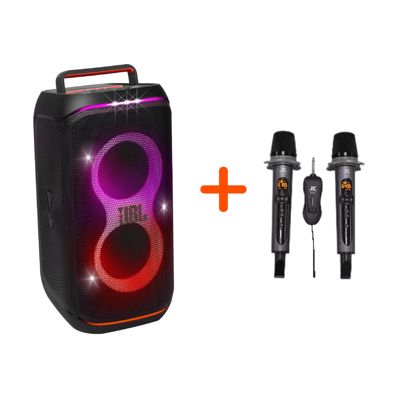 Combo loa bluetooth karaoke LM01 (Loa JBL PartyBox Club 120, Micro JKaudio B2 Pro)