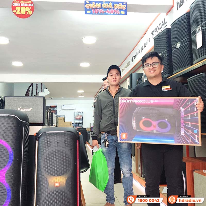 Loa JBL PartyBox Club 120, Pin 12 Giờ, Công Suất 160W, LED Đẹp, AUX, Micro, Bluetooth 5.3, IPX4, AI Sound Boost, Auracast, App JBL Partybox-1