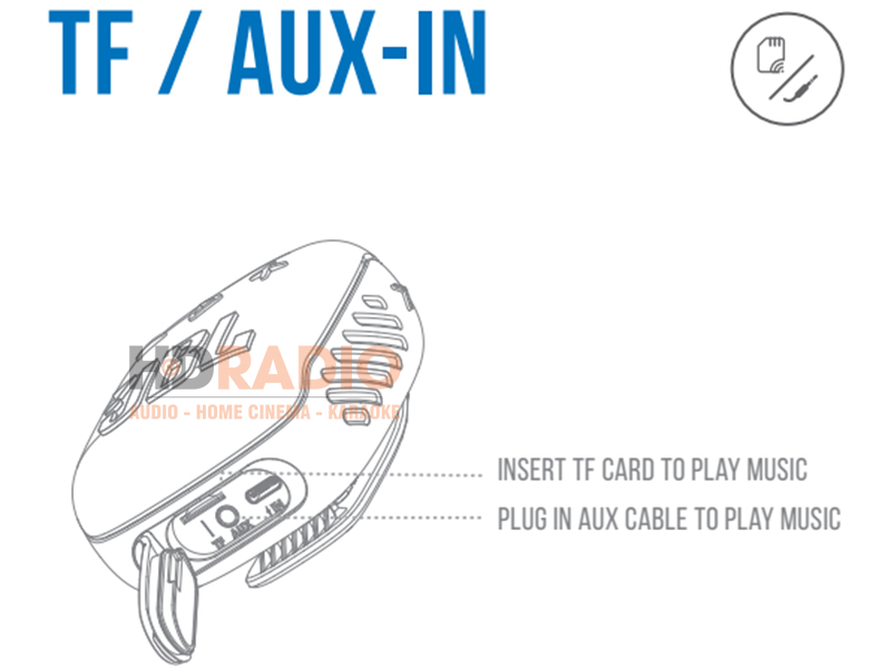 Loa JBL Wind 3 hướng dẫn nghe nhạc qua thẻ nhớ 