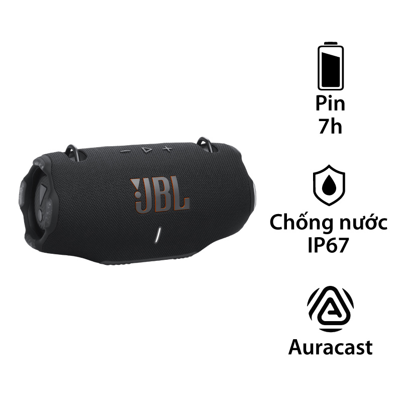 Loa JBL Xtreme 4 Bluetooth 5.3, Pin 24h, IP67, Auracast, AI Sound Boost, App JBL Portable (Có dây đeo vai)-13