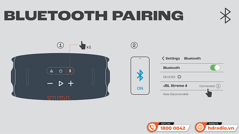 Loa JBL xtreme 4 kết nối bluetooth mới nhất