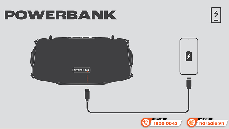 Sạc ngược Loa JBL Xtreme 4