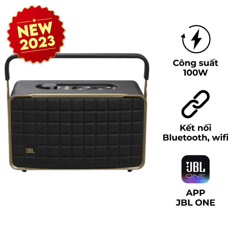 Loa JBL Authentics 300, Pin 8 giờ, Công suất 100W, Bluetooth 5.3, Wifi, AUX, USB, JBL One APP
