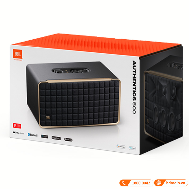 Loa JBL Authentics 500, Công suất 270W, Dolby Atmos, Bluetooth 5.3, Wifi, AUX, USB, Ethernet, JBL One APP-9