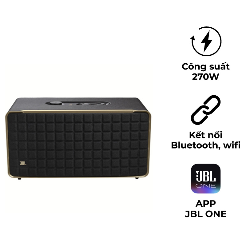 Loa JBL Authentics 500, Công suất 270W, Dolby Atmos, Bluetooth 5.3, Wifi, AUX, USB, Ethernet, JBL One APP