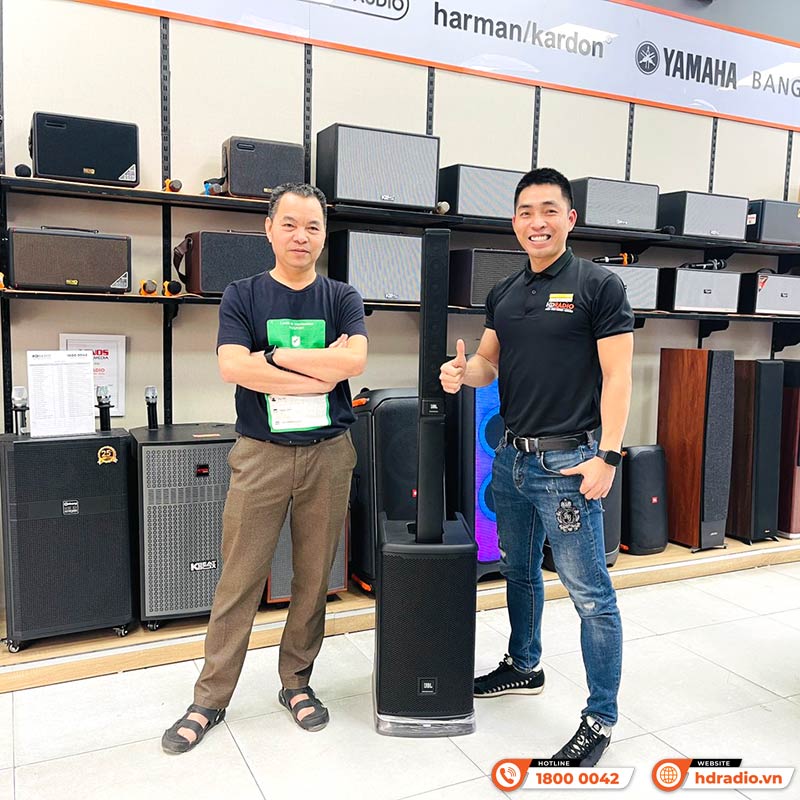 khách hàng lắp đặt dàn karaoke sử dụng Loa JBL EON ONE MK2