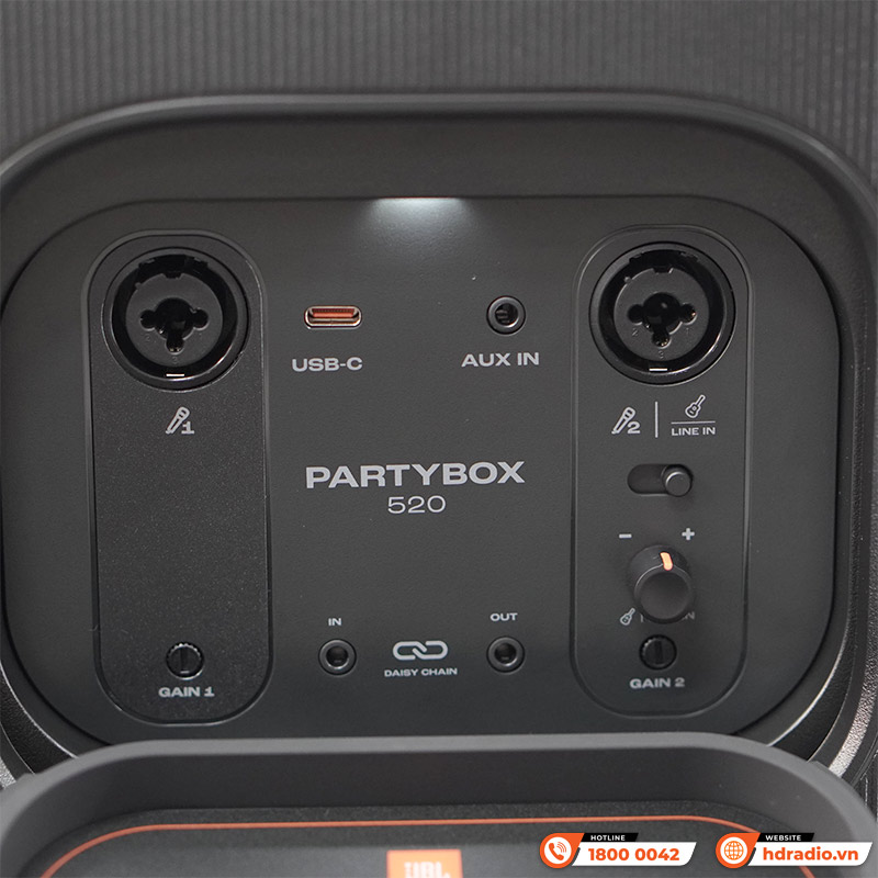Loa JBL PartyBox 520, Công suất 400W, IPX4, Bluetooth 5.4, AI Sound Boost, Auracast, Pin 15h (NEW 2025)-6