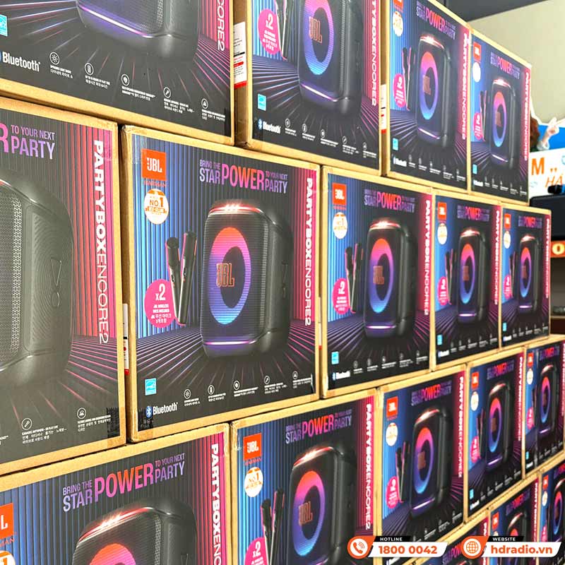 Loa JBL PartyBox Encore 2 (Mới 2025) Kèm 2 Mic, 100W RMS, Pin 15h, IPX4, AUX, USB C, Bluetooth, Auracast, App JBL PartyBox-20