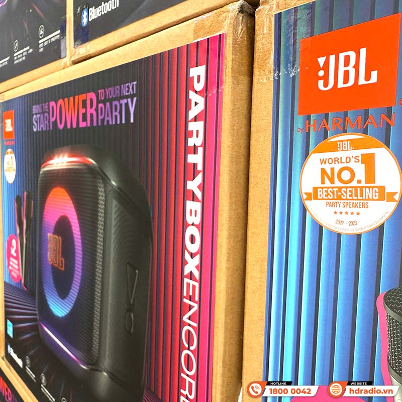 Loa JBL PartyBox Encore 2 (Mới 2025) Kèm 2 Mic, 100W RMS, Pin 15h, IPX4, AUX, USB C, Bluetooth, Auracast, App JBL PartyBox-21