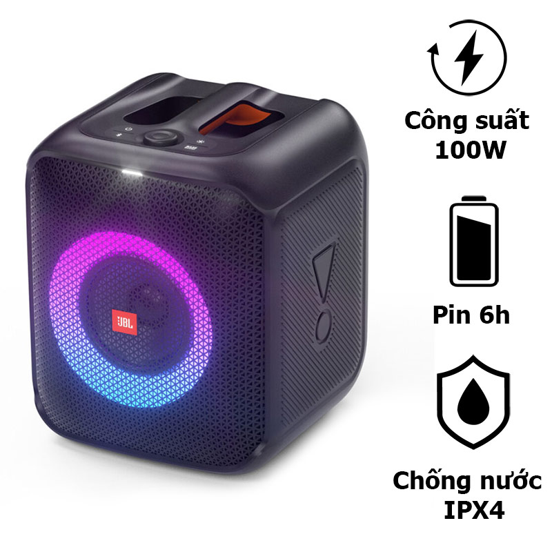 Loa JBL PartyBox Encore Essential, Pin 6 giờ, 100W, Bluetooth 5.0, AUX, USB, TWS