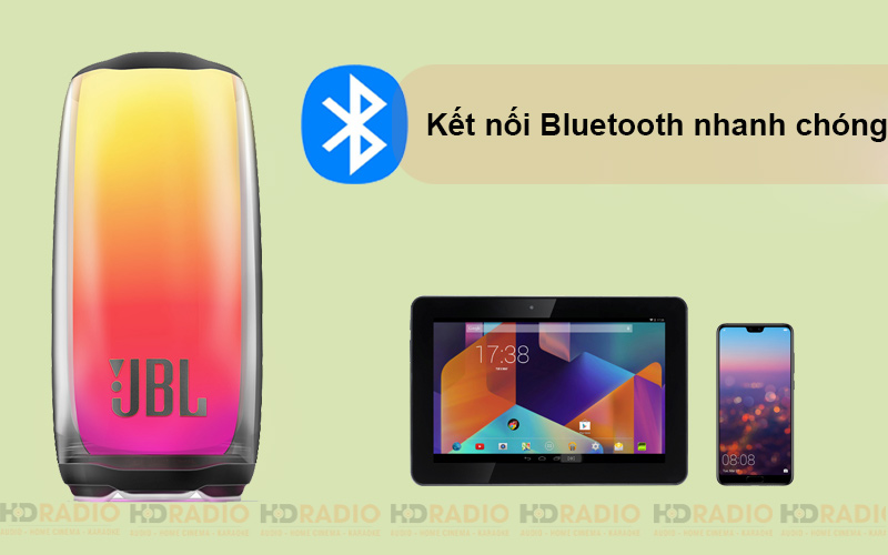 loa JBL Pulse 5 vơi kết nối bluetooth