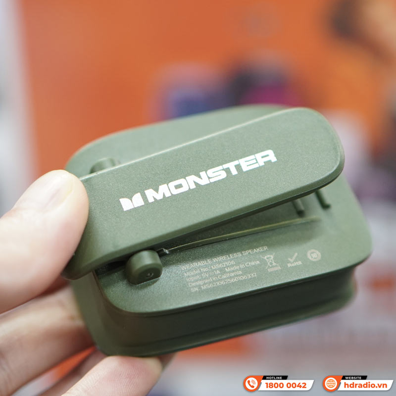 Loa Monster Blaster Micro, Bluetooth 5.4, Pin 12H, Chống nước IPX7-7