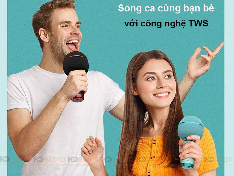 Micro kèm loa Monster M98 voi cong nghe TWS