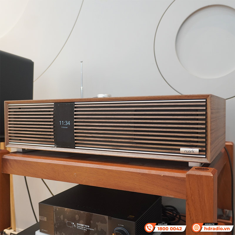 Loa Ruark R410, Công suất 120W RMS Class D, Apple AirPlay, Google Cast, Spotify, Wi-Fi, Bluetooth 5.1, Ethernet, HDMI ARC-1