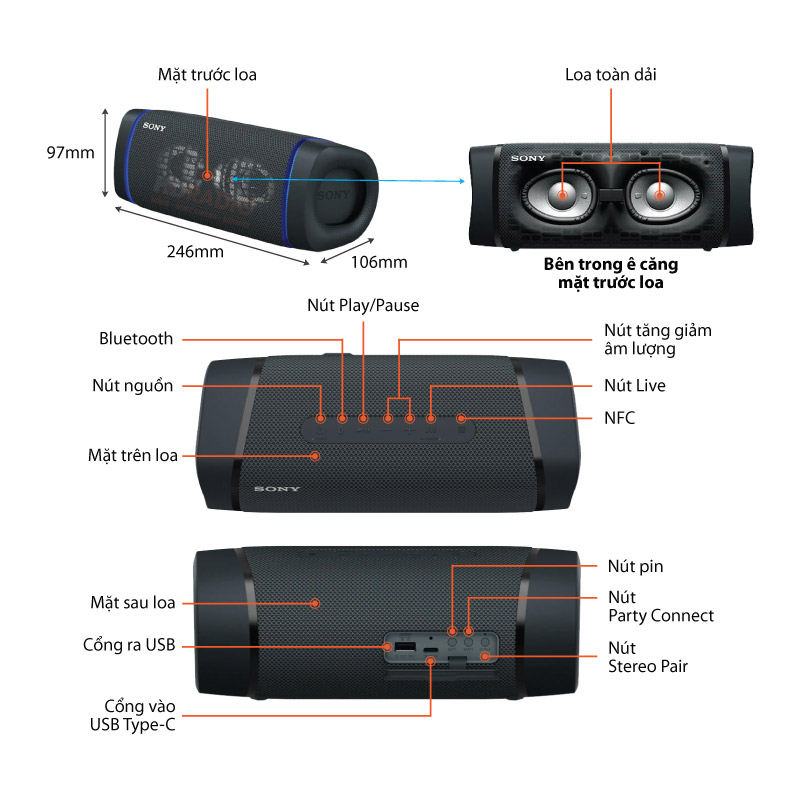 Loa SONY SRS XB33