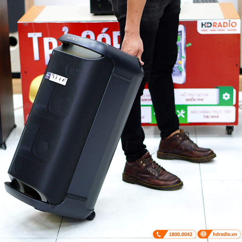 Loa Sony SRS-XV800 Chính Hãng, Pin 25h, Bluetooth, IPX41, AUX In, Optical, Micro, Guitar, Music Center, Fiestable-3