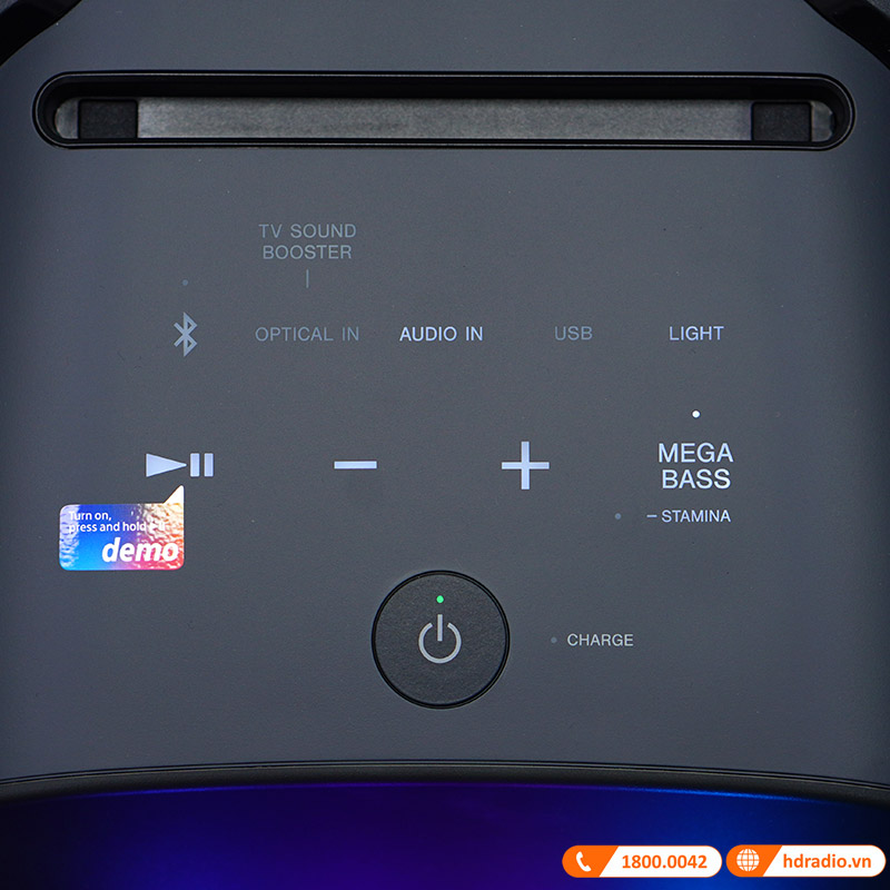 Loa Sony SRS-XV800 Chính Hãng, Pin 25h, Bluetooth, IPX41, AUX In, Optical, Micro, Guitar, Music Center, Fiestable-10