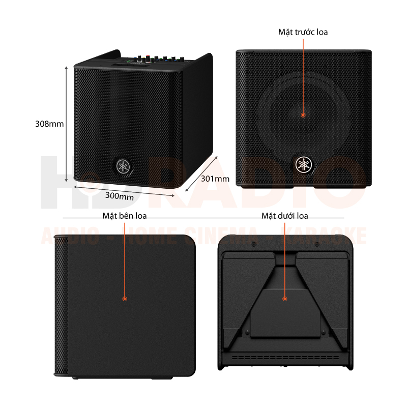 chú thích loa Yamaha Stagepas 200