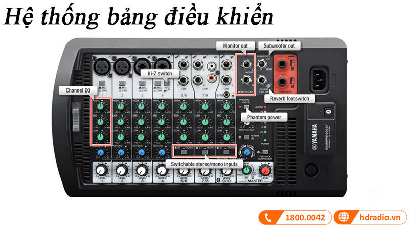 bang dieu khien loa yamaha stagepas 600bt