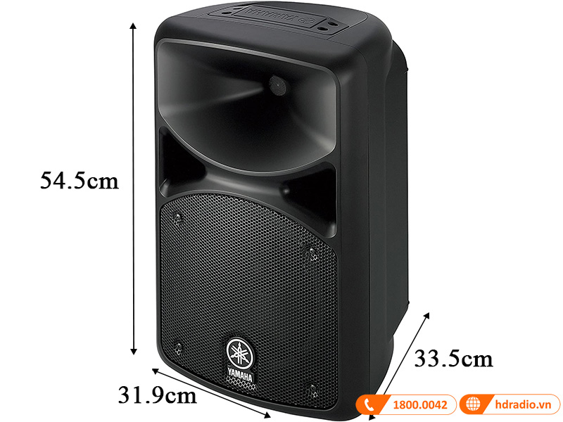 kich thuoc cap loa roi yamaha stagepas 600bt